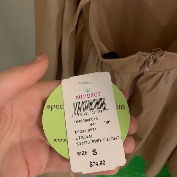 Zaida Formal Taffeta Skater Dress - Picture 6 of 7